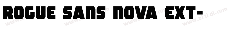 rogue sans nova ext字体转换